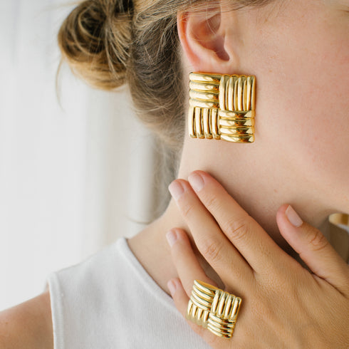 Anillo plata Tartán