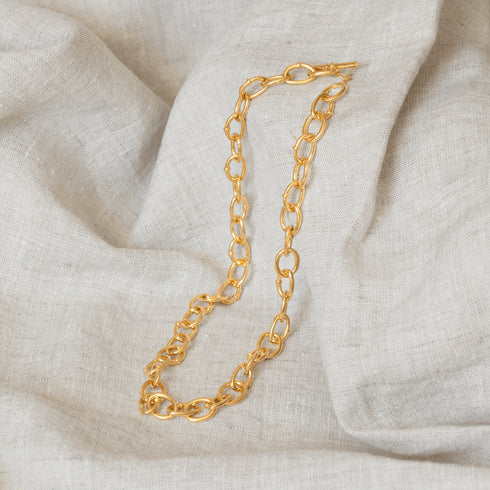 Collar plata Eslabones