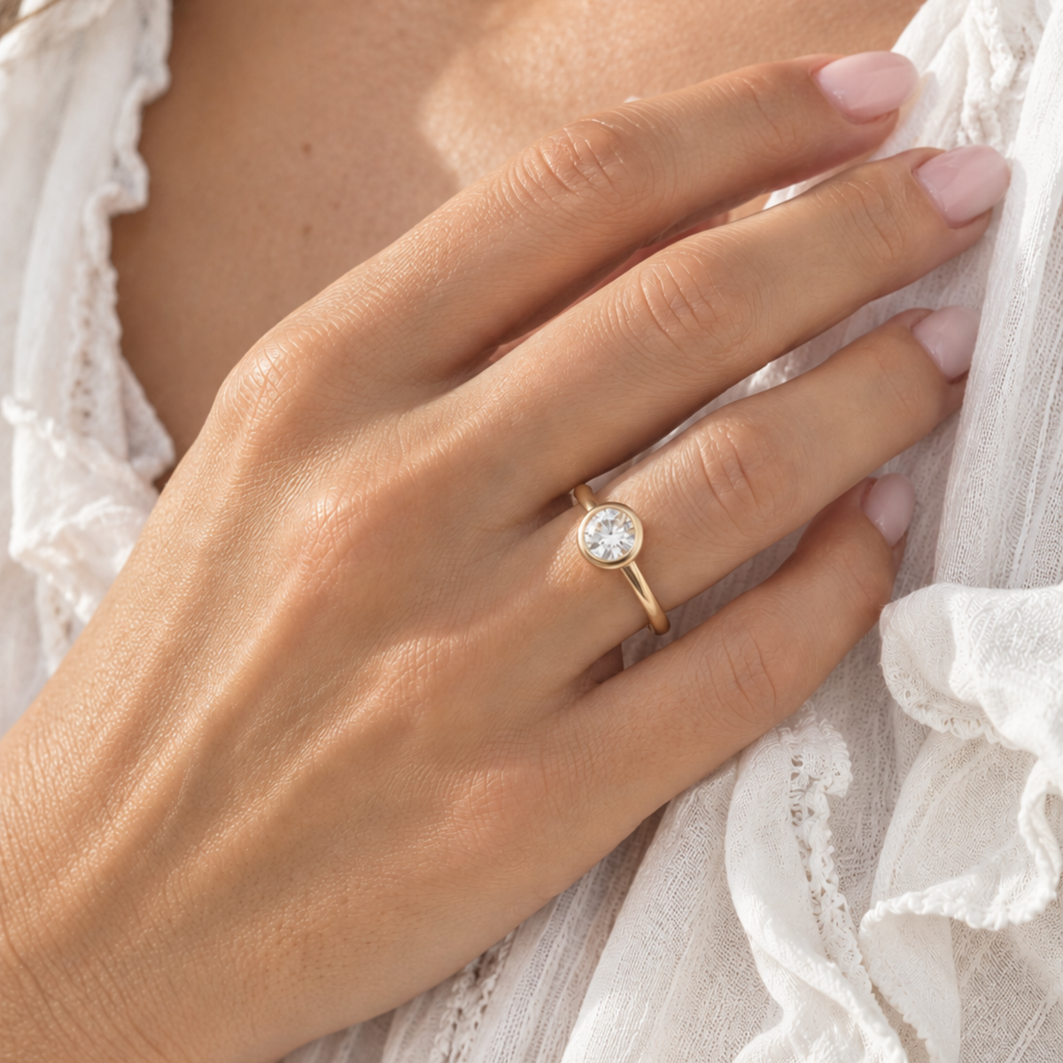 Anillo Annimms con diamante de laboratorio