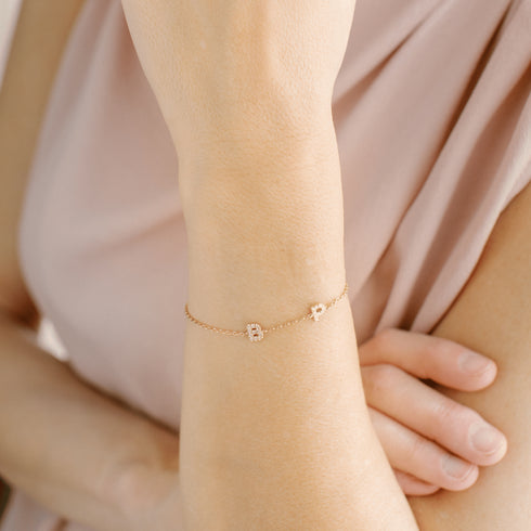 Pulsera Inicial Diamantes