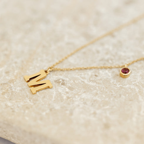 Collar Inicial + Gema
